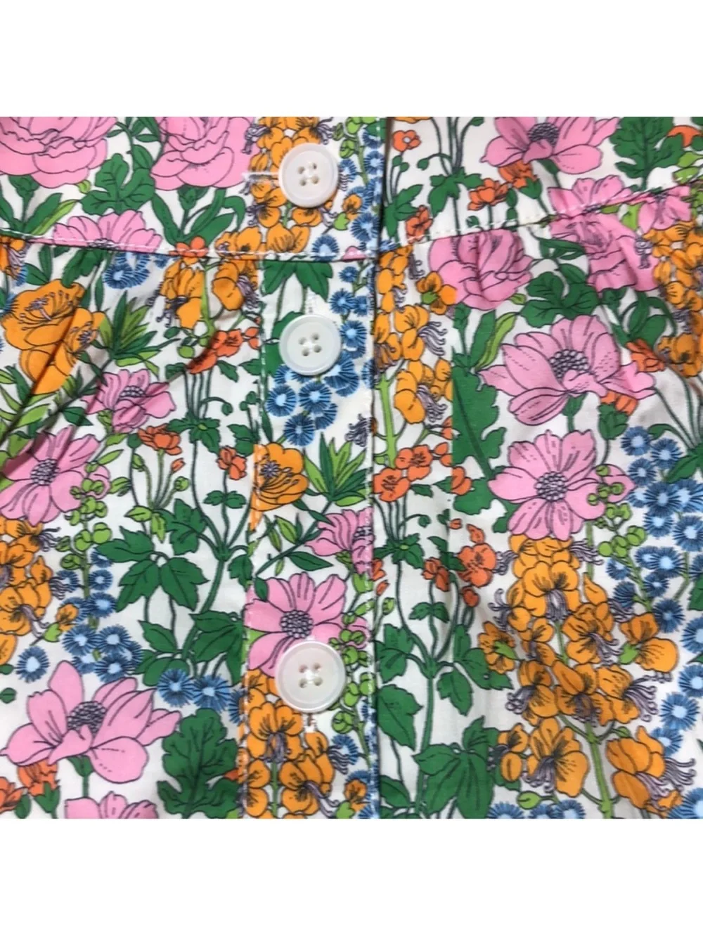 J Crew Button-up midi skirt in Liberty Mini Floral NWT